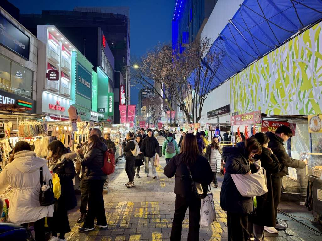 韓国ソウル明洞の屋台ストリート