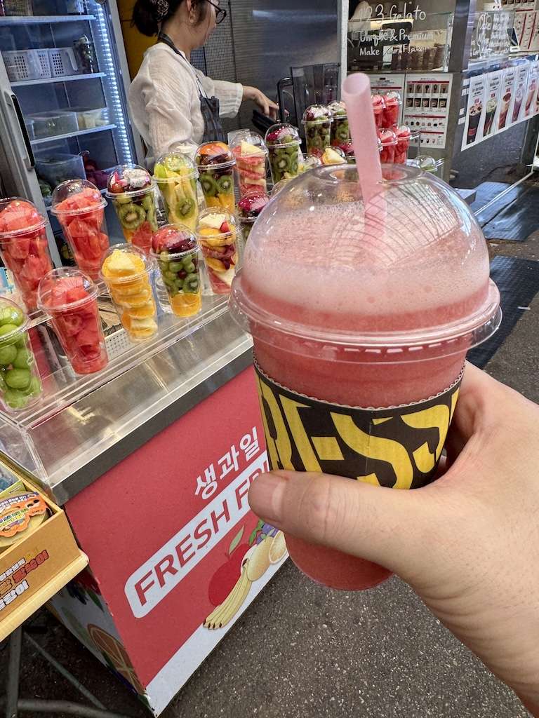 広蔵市場、スイカジュース